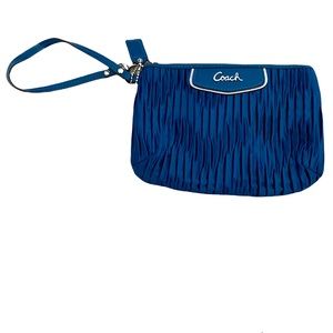 Teal Coach wristlet